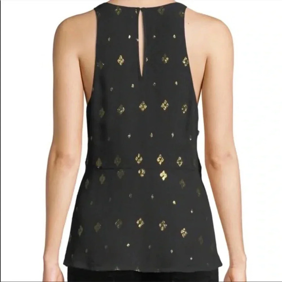 A.L.C black  metallic silk top - Picture 11 of 11
